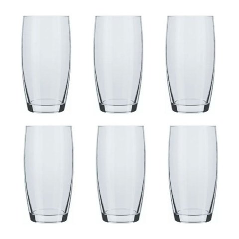 Jogo de Copos Nadir Long Drink Oca 400ml Vidro com 6 Peças