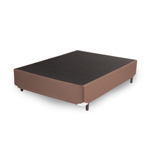 Base Box Casal Alta Caribe Corano Marrom 138x30 + Pes