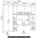 Ver imagem 3 de Guarda Roupa Casal Modulado Cp02 Delphi Avelã L01 - Mpozenato