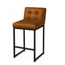Ver imagem 6 de Banqueta Cozinha Alta com Encosto Industrial Kit 4 Preto Lirina Pu Whisky C05 - D’Rossi