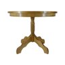 Mesa de Jantar Redonda Madeira Pinus Pé Torneado 78x110x110cm - 3