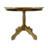 Mesa de Jantar Redonda Madeira Pinus Pé Torneado 78x110x110cm - 4