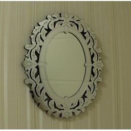 Espelho Veneziano Decorativo Sala Quarto 100x110 -38.82:prateado - 6