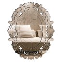 Ver imagem 1 de Espelho Veneziano Decorativo Sala Quarto 100x110 -38.82:prateado