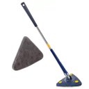 Ver imagem 1 de Mop Esfregao Triangular Giratorio Telescopio Espreme Agua Limpa Esfrega Parede Teto Chao Piso Janela