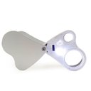 Ver imagem 1 de Lupa Bolso Lente Dupla Ampliação 30x22mm e 60x12mm