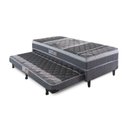 Ver imagem 4 de Cama Box Solteiro com Auxiliar D28 Aspen 88 Cinza/Branco Hellen Colchões