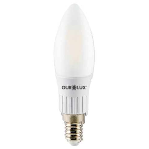 Lâmpada Filamento Vela E27 de 3 Watts e 2700k - 20185 - Ourolux