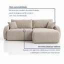 Ver imagem 4 de Sofá Cama Modular Orgânico Retrátil 4 Lugares 270cm Base Madeira Maciça Cancún