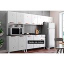 Ver imagem 4 de Cozinha Compacta Mirage Aço 3 Peças (2 Aéreos + 1 Paneleiro) Czc40 Branco/preto - Telasul