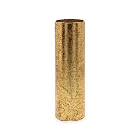 Vaso Decorativo em Metal Dourado 23cm - Mart