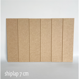 Shiplap Mdf Cru 7cm (12 Ripas 90cm) com Espaçador - 1