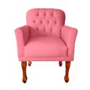 Ver imagem 3 de Kit Divã Recamier Sofá Imperial 120 Cm + 2 Poltronas Suede:rosa