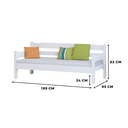 Ver imagem 3 de Sofá Cama Riber para 3 Lugares Branco Nemargi