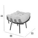 Ver imagem 7 de Poltrona Costela de Adão com Puff Tecido Linho