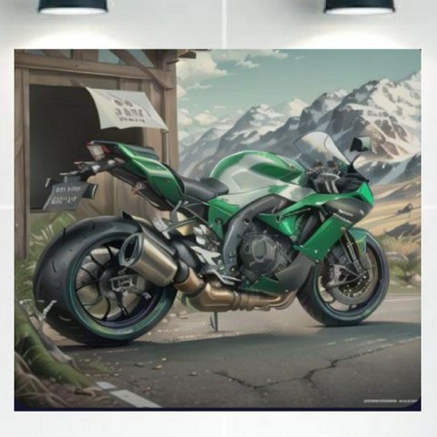 Quadro Decorativo Tela Canvas Autos Ref:qbau2 Lojall 120 X 80 Cm Borda Infinita