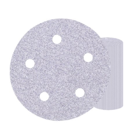 Disco Lixa Pluma Papel Aeme 125mm (5 Pol) 5 Furos 50 Unidades