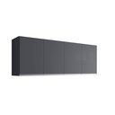 Ver imagem 2 de Armário para Cozinha Aéreo 4 Portas 1,6m - Andréia: Cinza Fosco