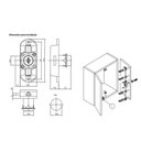 Ver imagem 2 de Fechadura Cremona com Lingueta e Acessórios Cromada