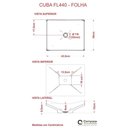 Ver imagem 5 de Conjunto Bancada C-cuba F44, Prateleira e Espelheira Metrópole 606 Preto Ônix Snow