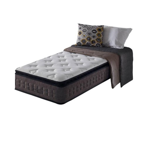 Colchão Solteiro Benter Molas Ensacadas Visco Gel Nashville Pillow Top 88x188x30cm