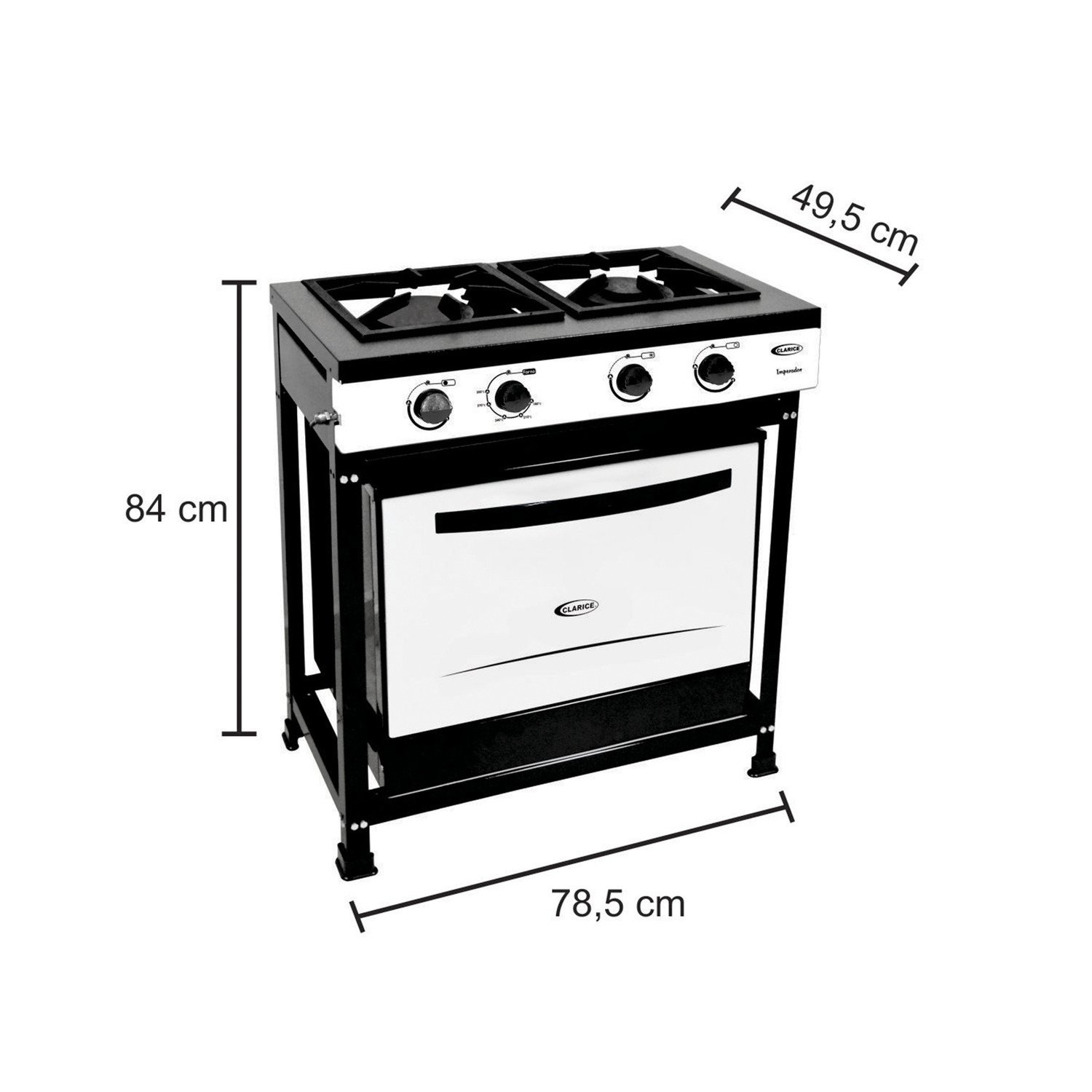 Fogão Semi-industrial 2 Queimadores com Forno - 3