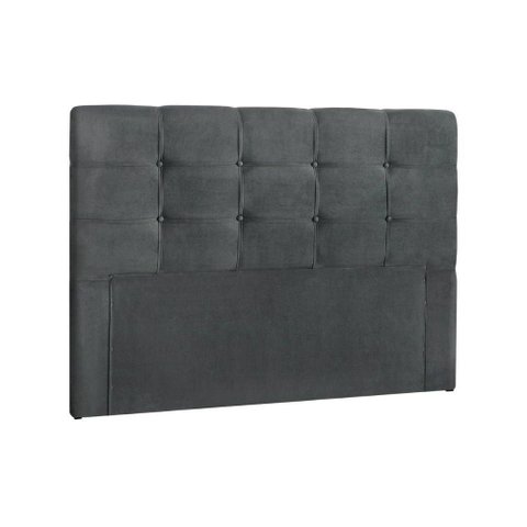 Cabeceira Cama Box Estofada Queen Queen Clean Plus Suede Cinza - Simbal
