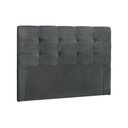 Ver imagem 1 de Cabeceira Cama Box Estofada Queen Queen Clean Plus Suede Cinza - Simbal