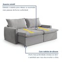 Ver mais imagens de Sofá Cama Reclinável 200cm Sevilha