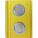 Ver imagem 3 de Esteira Bandeja para Braço Sofá Porta Copo Alumínio Amarelo.