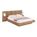 Ver imagem 2 de Cama Casal Queen Suspensa com Cabeceira e Mesas de Apoio Mel