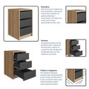 Ver imagem 6 de Gaveteiro Escritorio 3 Gavetas P1045