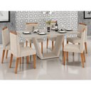Ver imagem 2 de Mesa de Jantar Alice 180x100 cm Off White com Base de Madeira - D'Rossi
