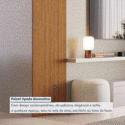 Painel Ripado Tóquio 2,50x0,58x3,3mm(1,45)m²  Ecorevest - 9