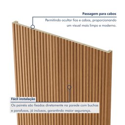 Painel Ripado Tóquio 2,50x1,16x3,3mm(2,9)m²  Ecorevest - 6