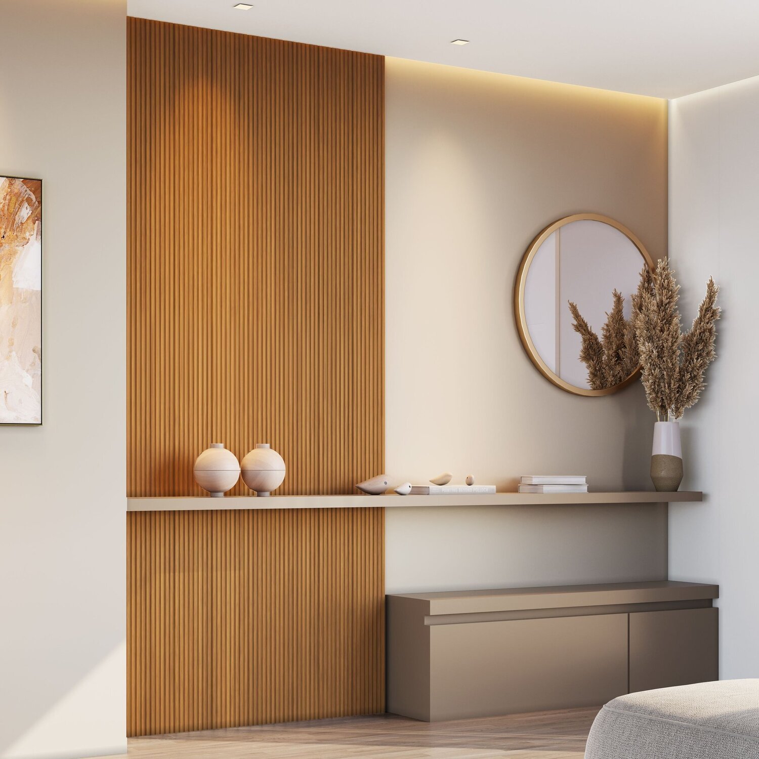 Painel Ripado Tóquio 2,50x1,16x3,3mm(2,9)m²  Ecorevest