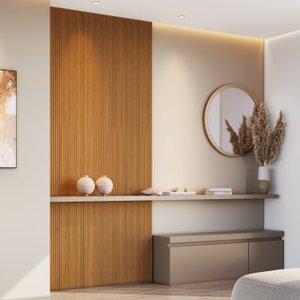 Painel Ripado Tóquio 2,50x1,16x3,3mm(2,9)m²  Ecorevest