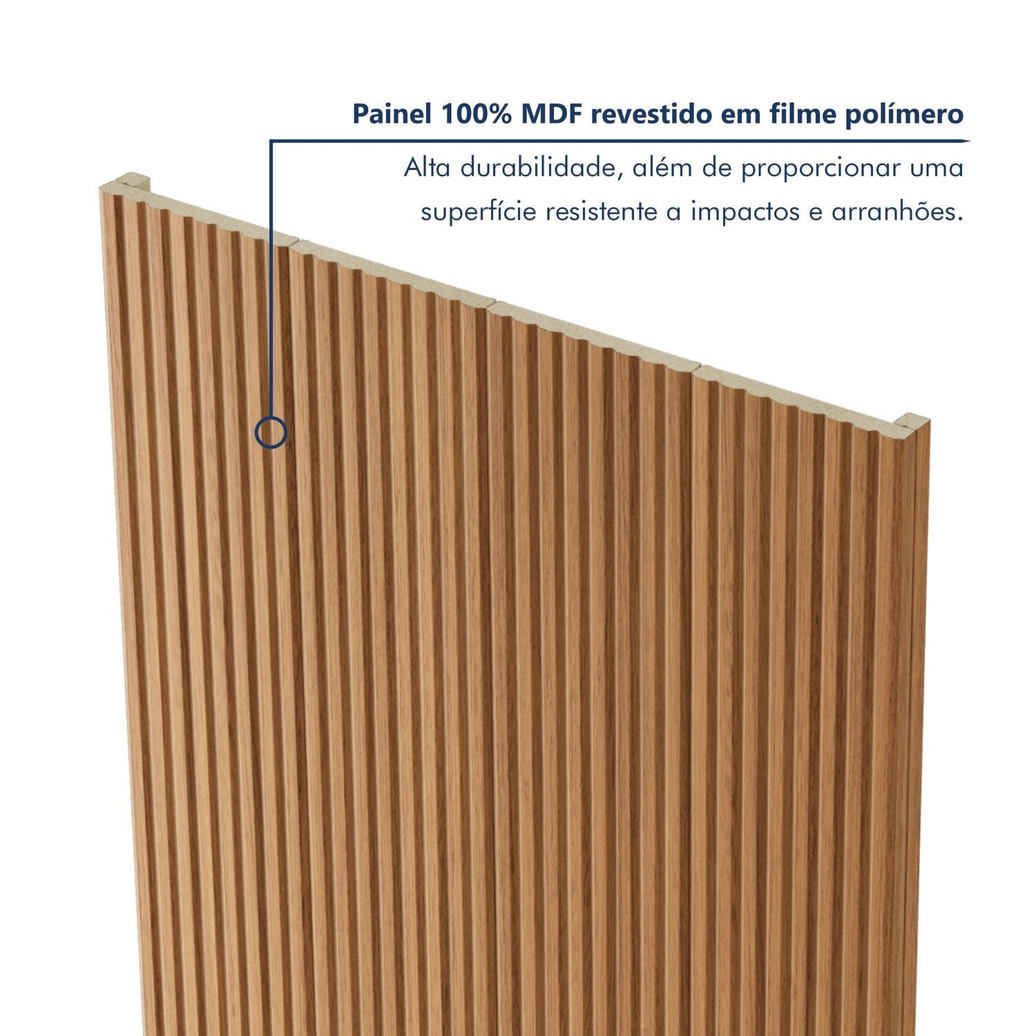 Painel Ripado Tóquio 2,50x1,74x3,3mm(4,35)m²  Ecorevest - 9