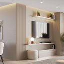 Ver imagem 1 de Painel Ripado Tóquio 2,50x0,58x3,3mm(1,45)m² Ecorevest Bege