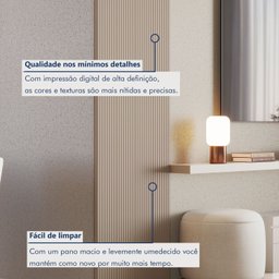 Painel Ripado Tóquio 2,50x0,58x3,3mm(1,45)m²  Ecorevest - 5