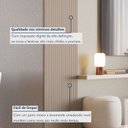 Ver imagem 5 de Painel Ripado Tóquio 2,50x0,58x3,3mm(1,45)m² Ecorevest Bege