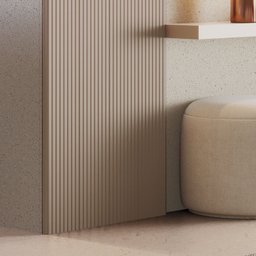 Painel Ripado Tóquio 2,50x0,58x3,3mm(1,45)m²  Ecorevest - 8