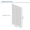 Painel Ripado Tóquio 2,50x1,16x3,3mm(2,9)m²  Ecorevest - 7