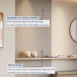 Painel Ripado Tóquio 2,50x1,16x3,3mm(2,9)m²  Ecorevest - 5