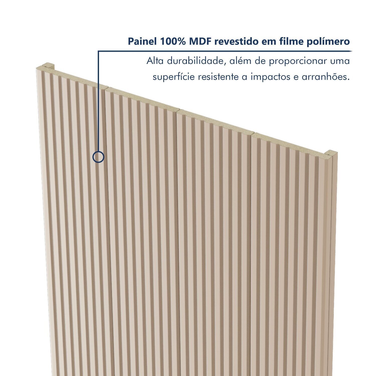 Painel Ripado Tóquio 2,50x1,74x3,3mm(4,35)m²  Ecorevest - 9