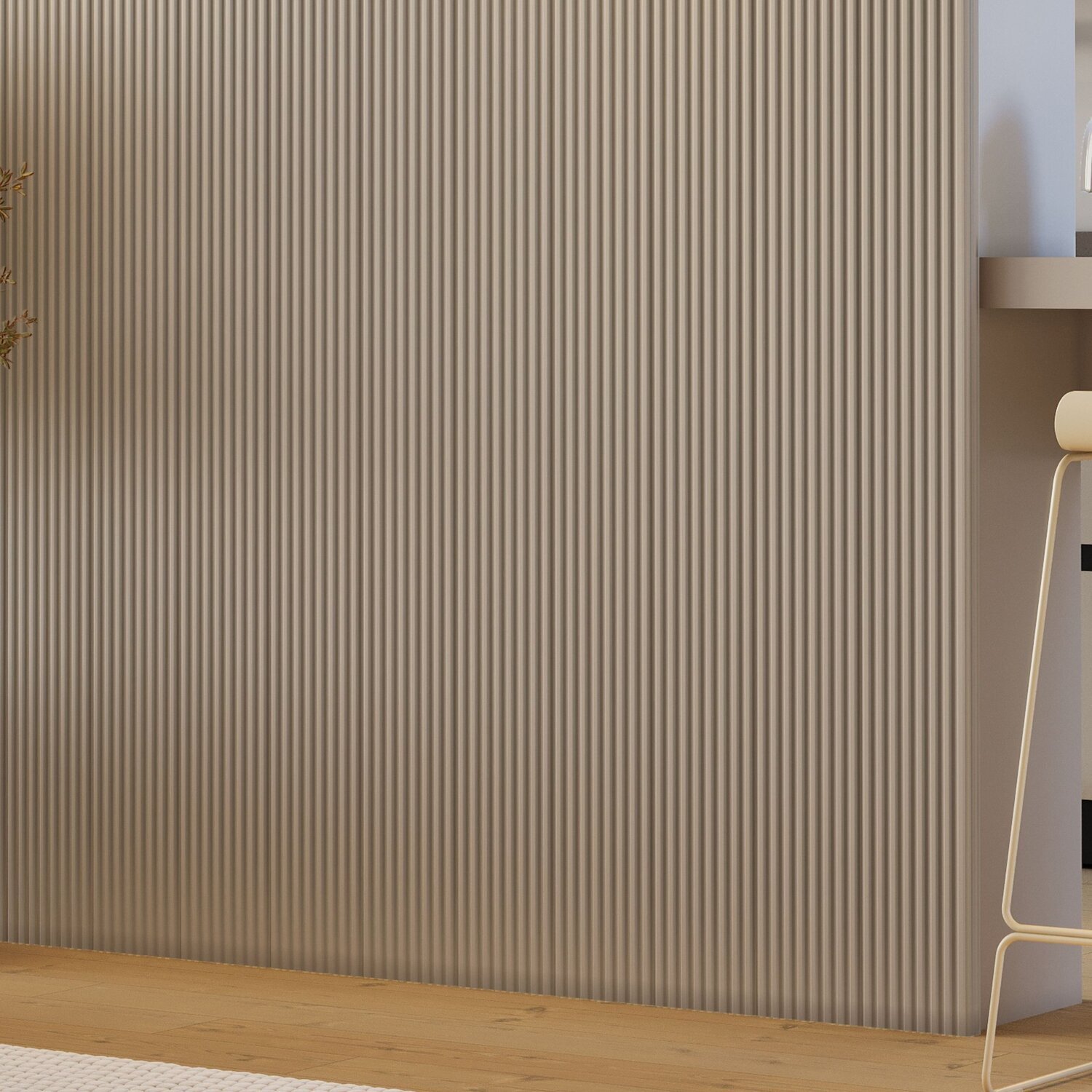 Painel Ripado Tóquio 2,50x1,74x3,3mm(4,35)m²  Ecorevest - 8