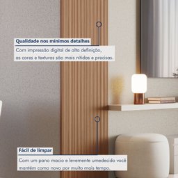 Painel Ripado Tóquio 2,50x0,58x3,3mm(1,45)m²  Ecorevest - 4