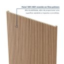 Ver mais imagens de Painel Ripado Tóquio 2,50x0,58x3,3mm(1,45)m² Ecorevest Marrom/Itapuã