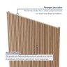 Painel Ripado Tóquio 2,50x0,58x3,3mm(1,45)m²  Ecorevest - 5