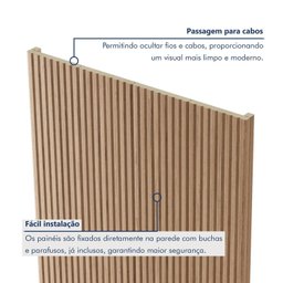 Painel Ripado Tóquio 2,50x1,16x3,3mm(2,9)m²  Ecorevest - 6